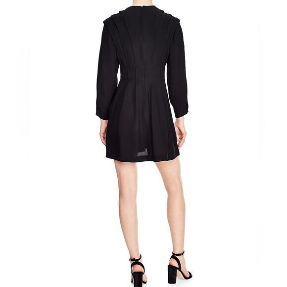 Sandro Milene A line Dress in Black - Picture 3 of 12